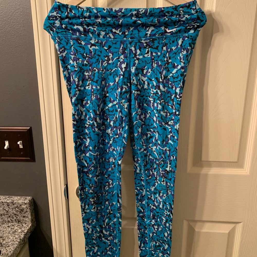 Blue Nike Leggings